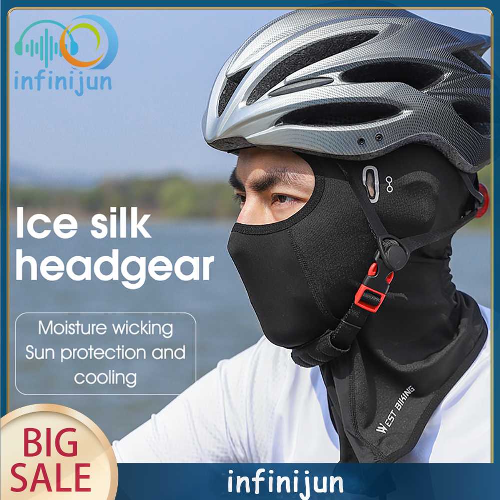 Khẩu Trang Có Mũ Trùm Chống Ẩm Dùng Đạp Xe / Leo Núi / Câu Cá