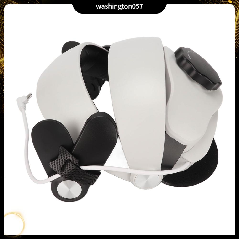 Washington057 Dây đeo đầu VR Miếng bọt biển có thể điều chỉnh tháo rời và Băng ABS dành cho Oculus Quest 2 Entertainment