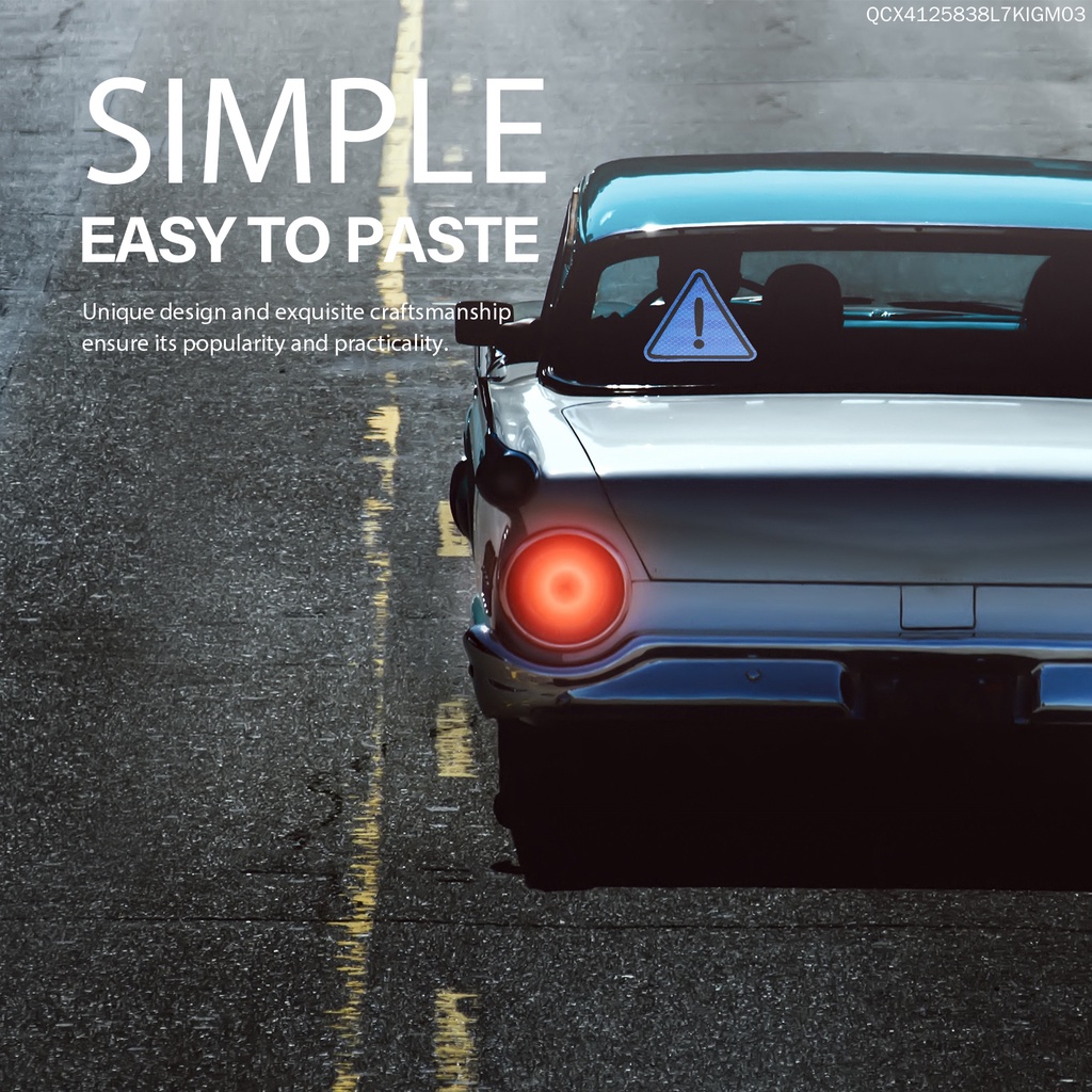 Miếng Dán Phản Quang Hình Tam Giác Trang Trí Xe Hơi