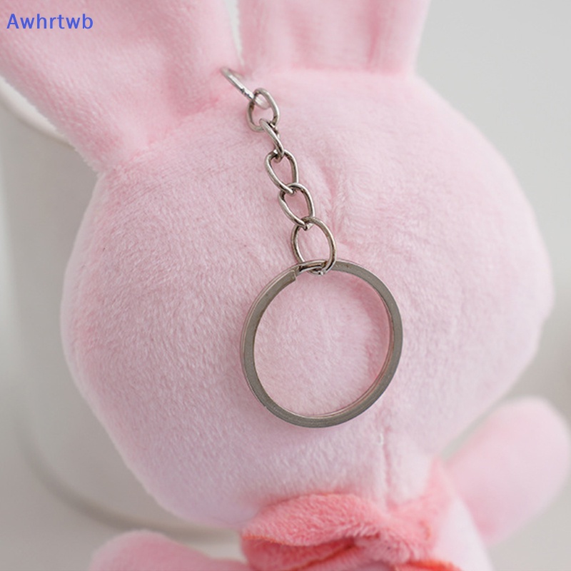 Móc Khóa Hình Thú Nhồi Bông Thỏ Hồng Đáng Yêu Mới