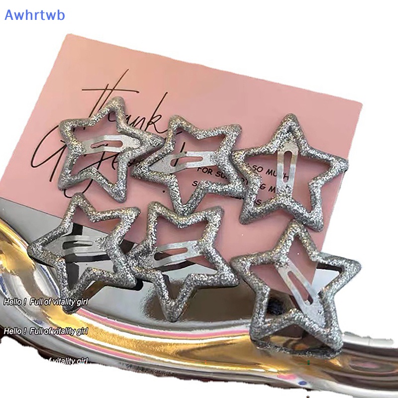 Kẹp Tóc Hình Ngôi Sao Năm Cánh Đính Đá Lấp Lánh Phong Cách Hàn Quốc Cho Nữ Mới