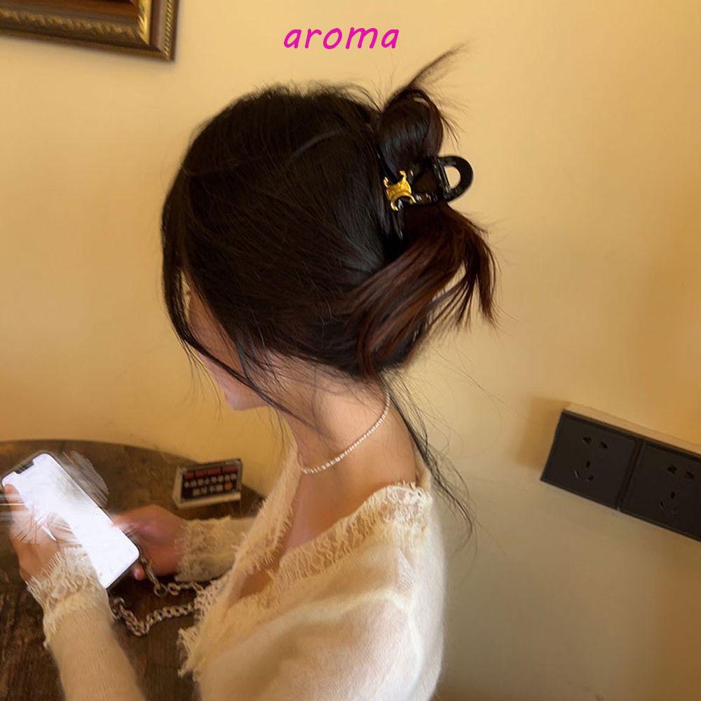 Kẹp Tóc Càng Cua Bằng Nhựa Resin Cổ Điển Ngọt Ngào Cho Nữ Giá Đỡ