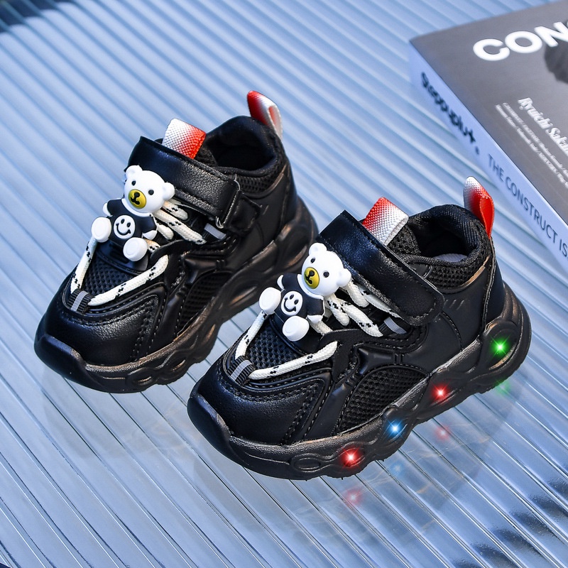 Giày Thể Thao Có Đèn Họa Tiết Hoạt Hình Thời Trang Xuân Hè 2023 Cho Bé