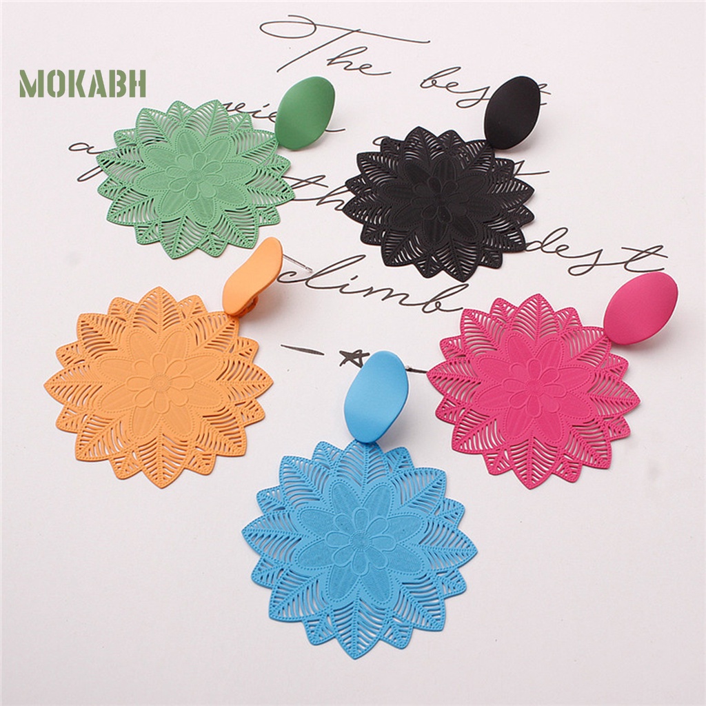 1 Đôi Bông Tai Hình Hoa Phong Cách Gothic Thời Trang