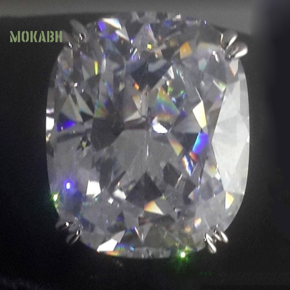 Nhẫn Đính Đá Zircon Hình Vuông Lớn Sang Trọng Cho Nữ
