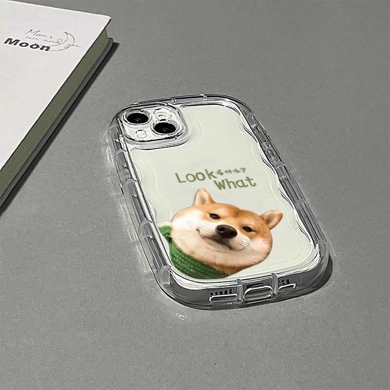 Ốp Điện Thoại Silicon TPU Mềm Trong Suốt Chống Sốc In Hình Cún Dễ Thương Cho IPhone 13 11 14 12 Pro XS Max X XR 7 + 8 Plus