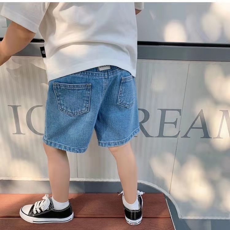 Quần Short Jean Phong Cách Mới Mùa Hè Dễ Phối Đồ Cho Bé Trai