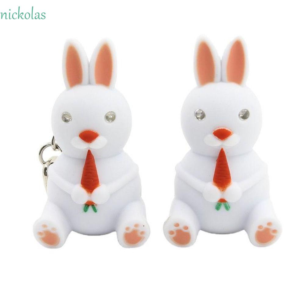 Móc Khóa Thỏ Có Đèn Led Phát Sáng Thời Trang