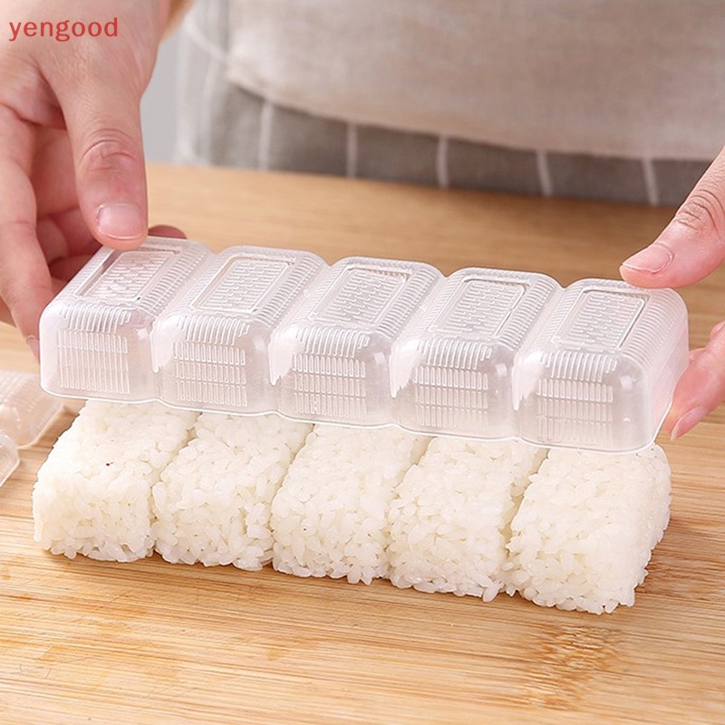 Set 5 Khuôn Làm Sushi Bằng Nhựa Cấp Thực Phẩm DIY