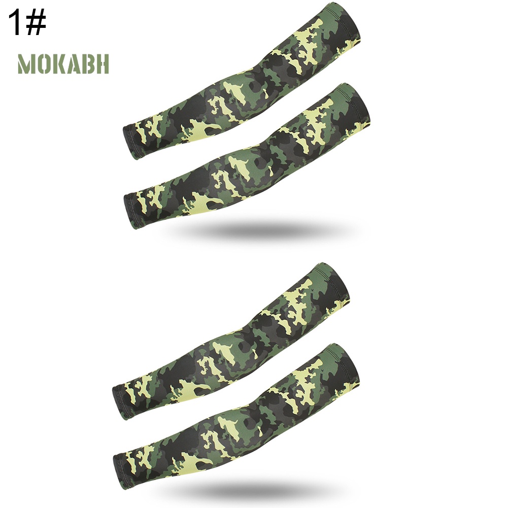 Set 2 Cặp Găng Tay Chống Nắng Và Tia UV Họa Tiết Rằn Ri Phong Cách Thể Thao Cho Nam Và Nữ