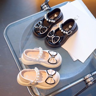  Giày Búp Bê Bé Gái Quai Ngang Đính Ngọc Giày Công Chúa Khoá Dán Nơ Viền Da Siêu Mềm Cho Bé 1-10 Tuổi  giaydeptreemkieusa 