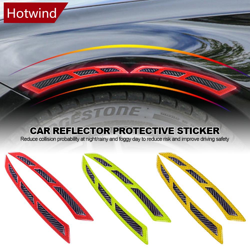 FENDER 2 Miếng Dán Sợi Carbon Bảo Vệ Vành Bánh Xe Hơi A4S2