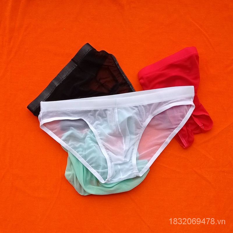 Quần Lót Lưới Trong Suốt Lưng Thấp Co Giãn Thoáng Khí Thời Trang Mùa Hè Cho Nam Giới