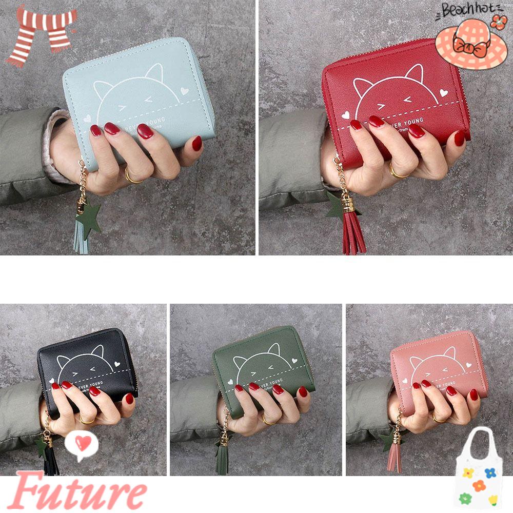 Ví Da PU Nhỏ Xinh Đựng Thẻ Thời Trang Cho Nữ Giá Đỡ