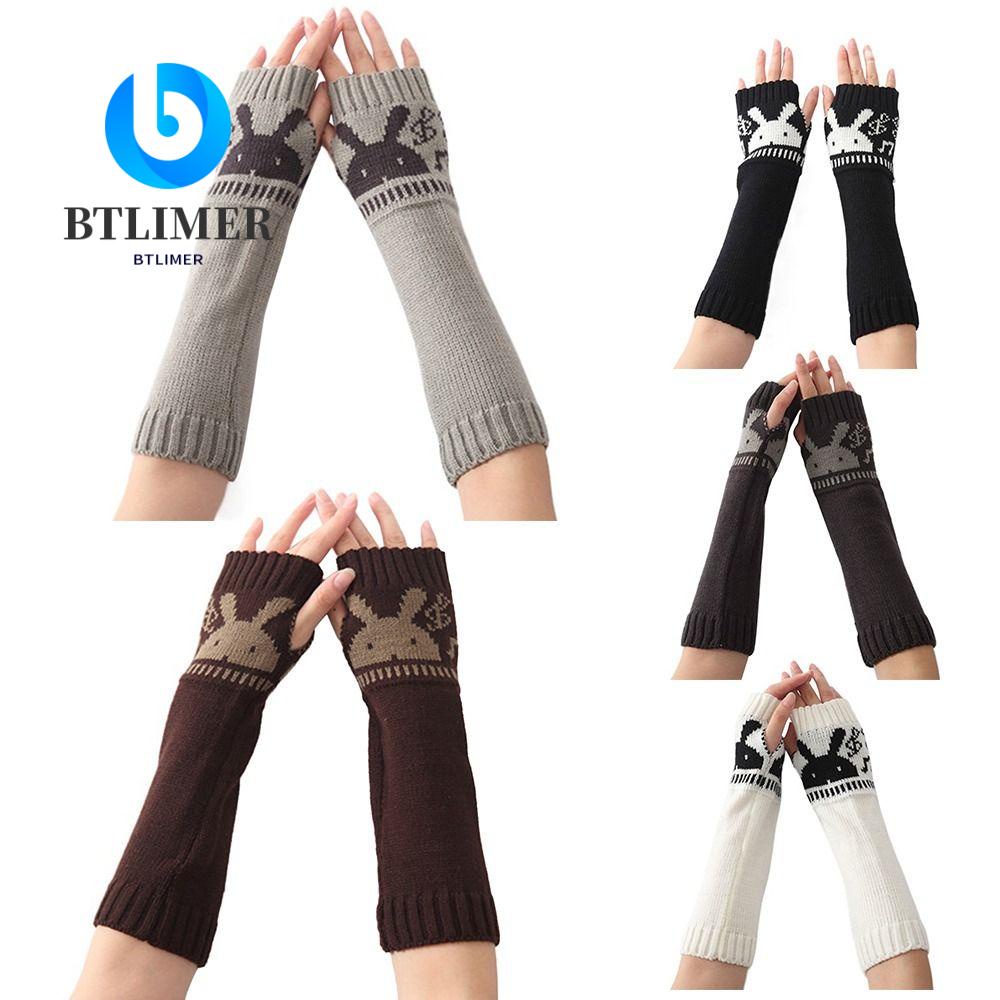 Đôi Găng Tay Len Hở Ngón Ấm Áp Cho Nữ