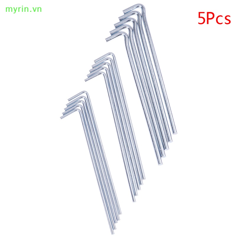 Set 5 Cọc Kim Loại Cứng Dùng Để Cố Định Lều Trại