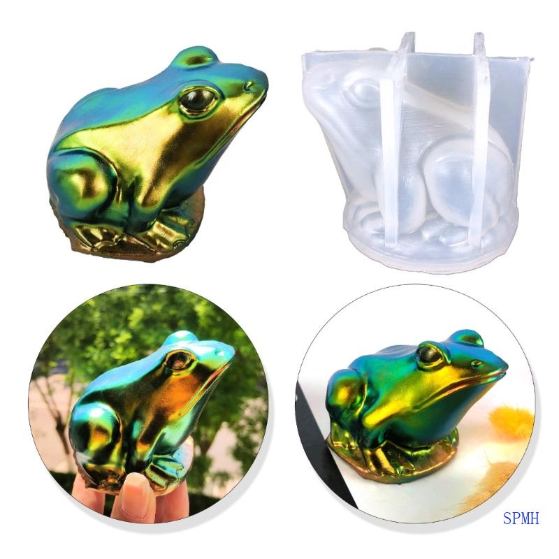 Khuôn Làm Nến Thủ Công Bằng Silicone Hình Chú Ếch Dễ Thương