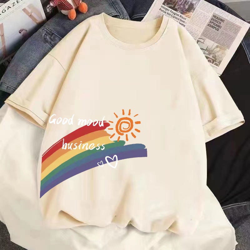Áo Thun Cotton Tay Ngắn Phong Cách Thời Trang Mùa Hè Mới Cho Bé Gái 3-5 - 8-10 - 12-13 Tuổi