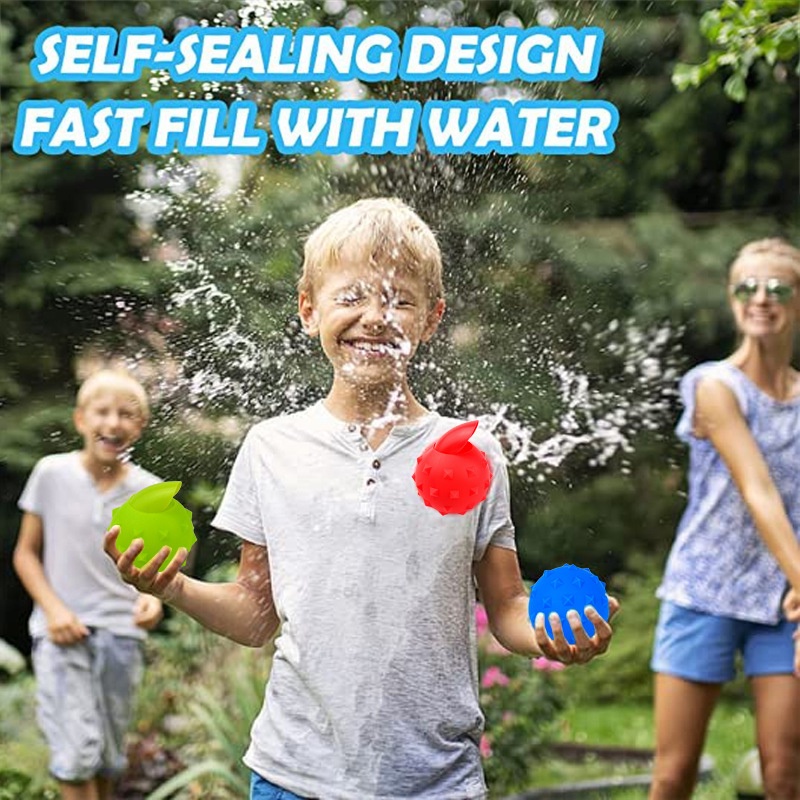 Bong Bóng Nước Bằng Silicone Hình Thác Nước Dành Cho Trẻ Em Chơi Ngoài Trời