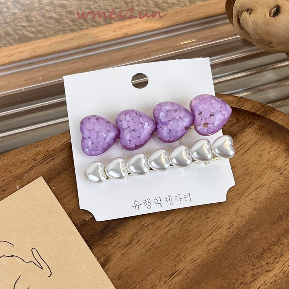 Kẹp Tóc BB Hình Trái Tim Dễ Thương Thời Trang WMES15H