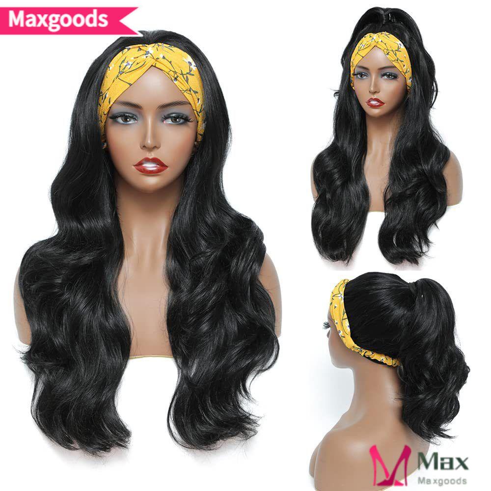 Băng Đô Cài Tóc Giả Bằng Sợi Tổng Hợp Cách Nhiệt Chất Lượng Cao MAXG