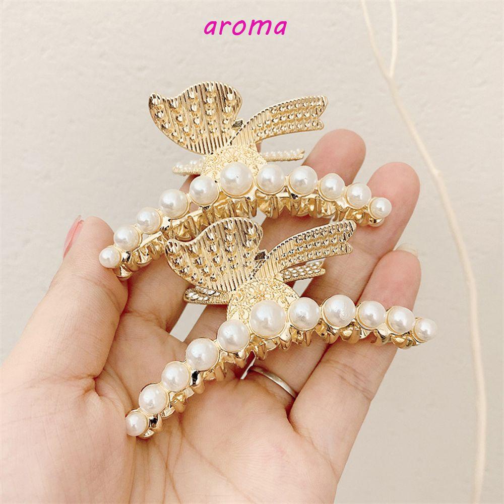 Kẹp Tóc Càng Cua Bằng Hợp Kim Hình Bướm Ngọt Ngào Cho Nữ Giá Đỡ