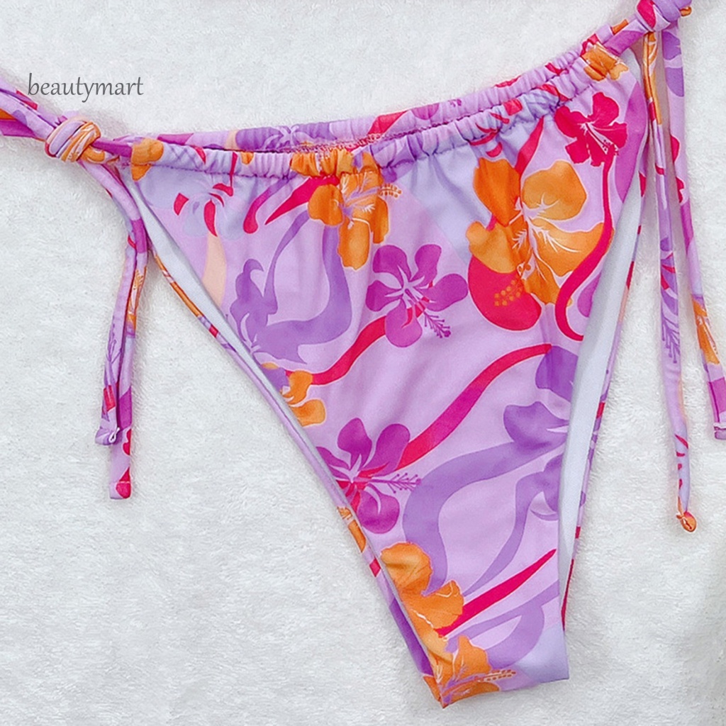 Bộ Đồ Bơi Hai Mảnh Buộc Dây Bằng Nilon Thời Trang Quyến Rũ Cho Nữ