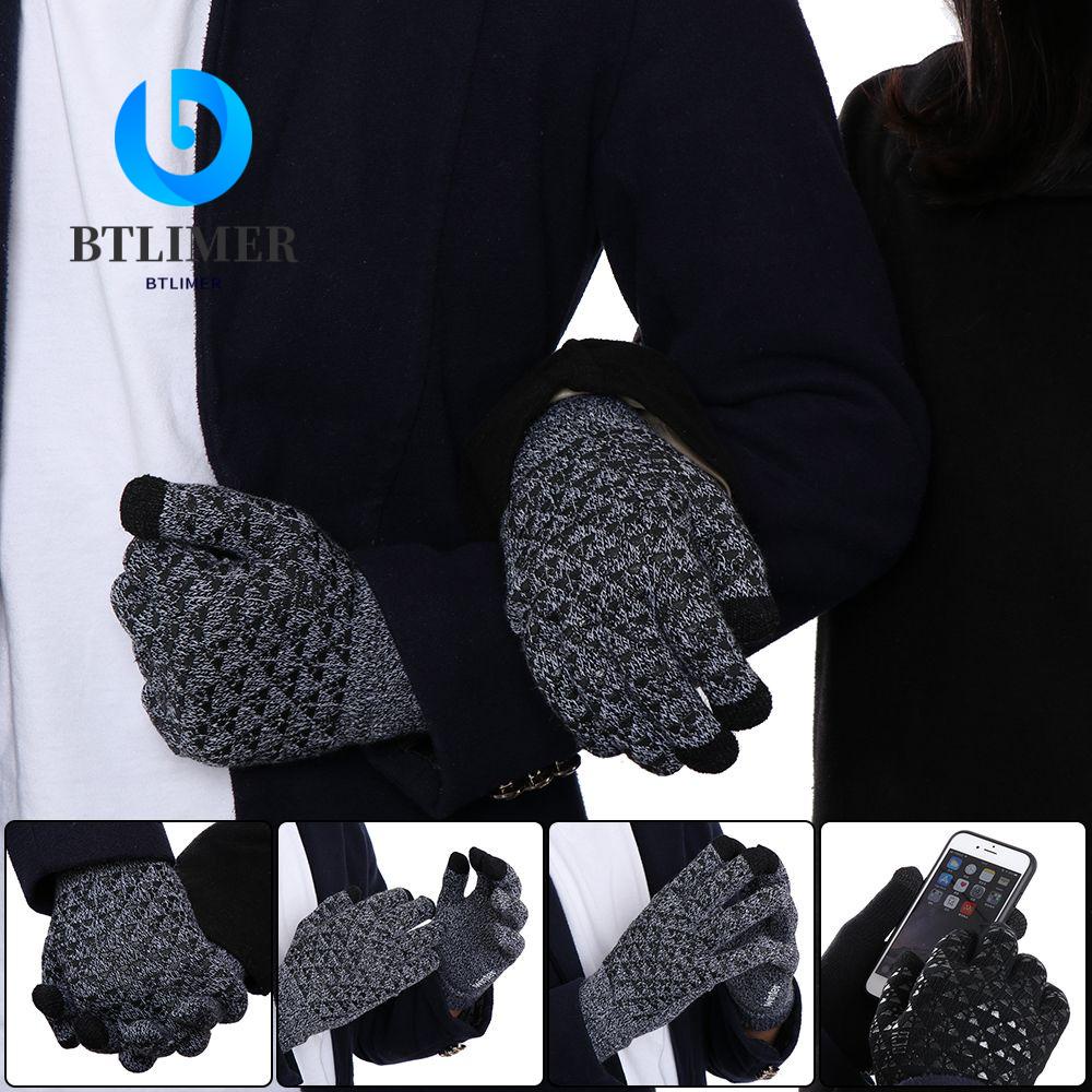 Găng Tay Dệt Kim Giữ Ấm Mùa Đông Mới Cho Nam Giới