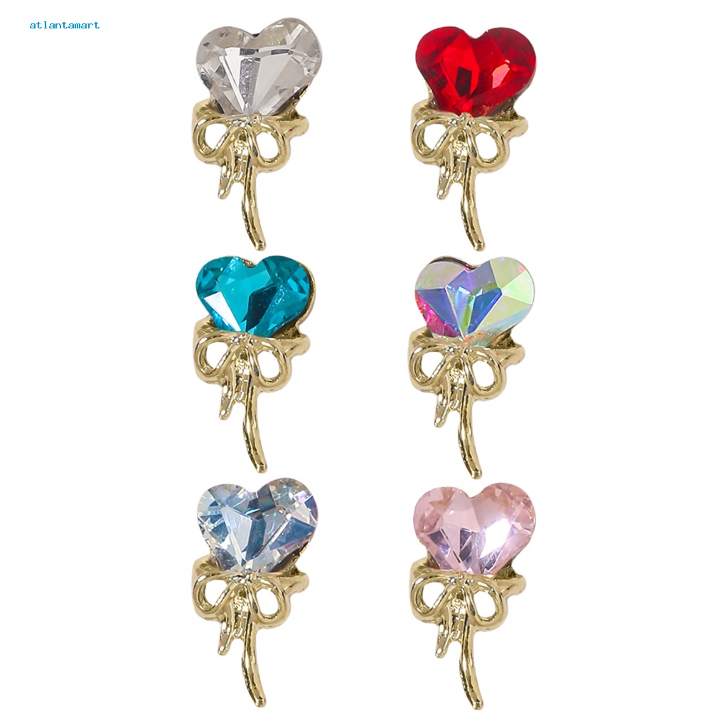 Túi Đựng Đồ Dùng Cao Cấp Tiện Dụng| Set 10 Phụ Kiện Trang Trí Móng Tay Hình Nơ 3D Bằng Hợp Kim DIY Sang Trọng