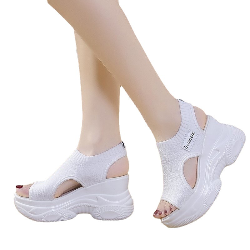 Giày Sandal Đế Dày Thoáng Khí Thời Trang Mùa Hè Dành Cho Nữ