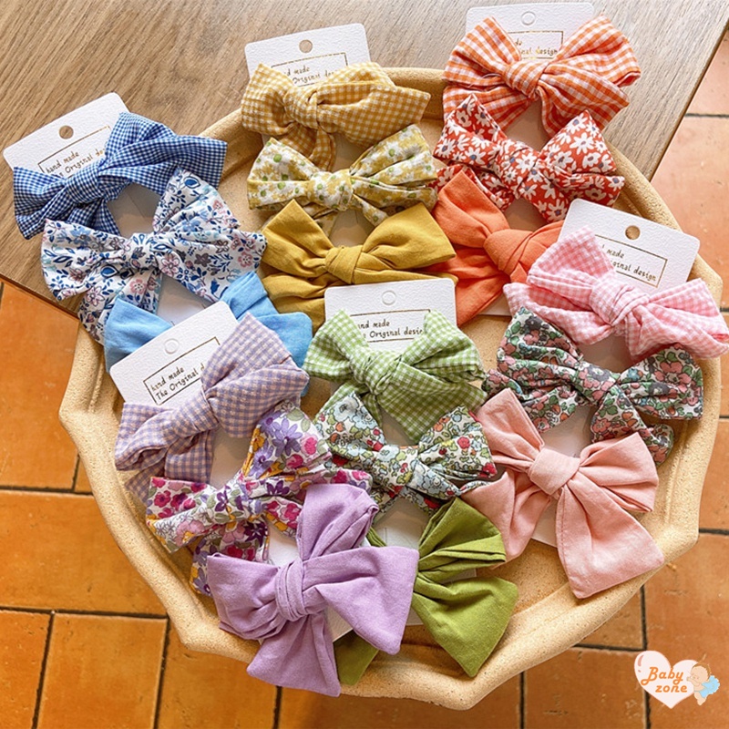 Kẹp Nơ Vải Xinh Xắn Cho Bé Gái