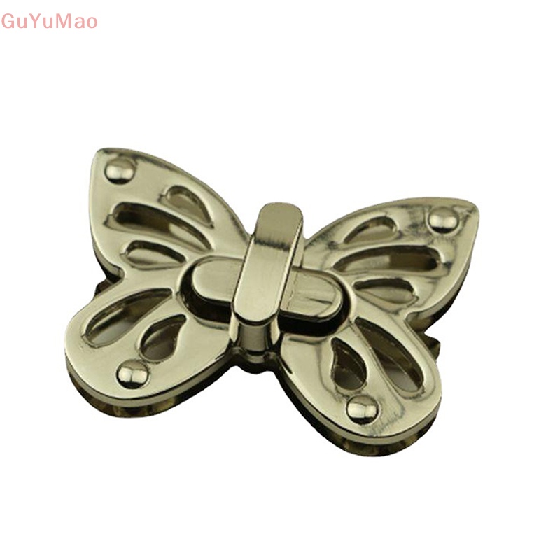 [cxGUYU] Khóa Túi Xách Da Thủ Công Xoắn Ốc Hình Bướm Cho Nữ PRTA