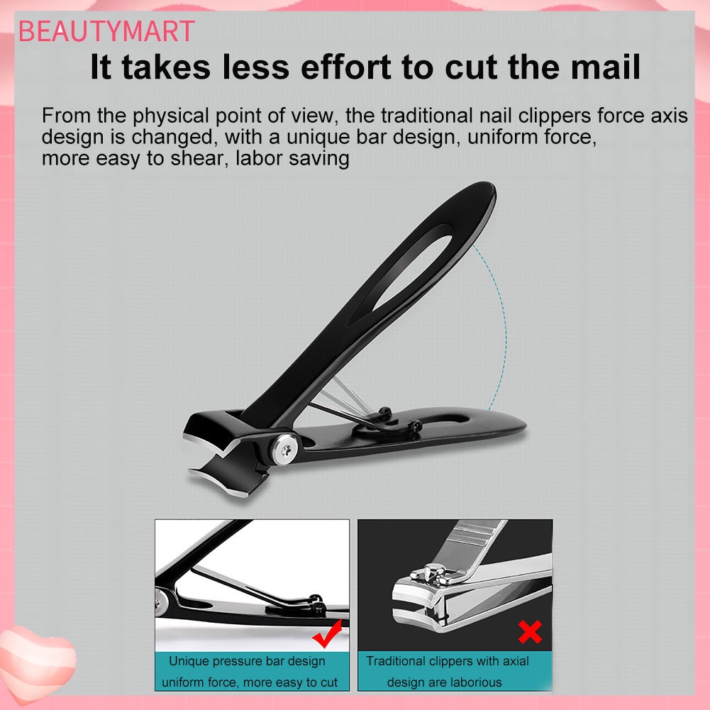 Kềm Cắt Móng Tay / Móng Chân Bằng Kim Loại Miệng Rộng / Dày / Cong Tiện Dụng