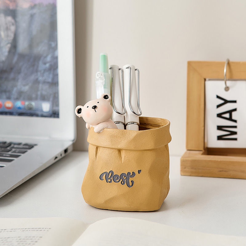 Ống Đựng Bút Để Bàn Hình Động Vật Dễ Thương Sáng Tạo Trang Trí Văn Phòng / Học Sinh Giá Đỡ
