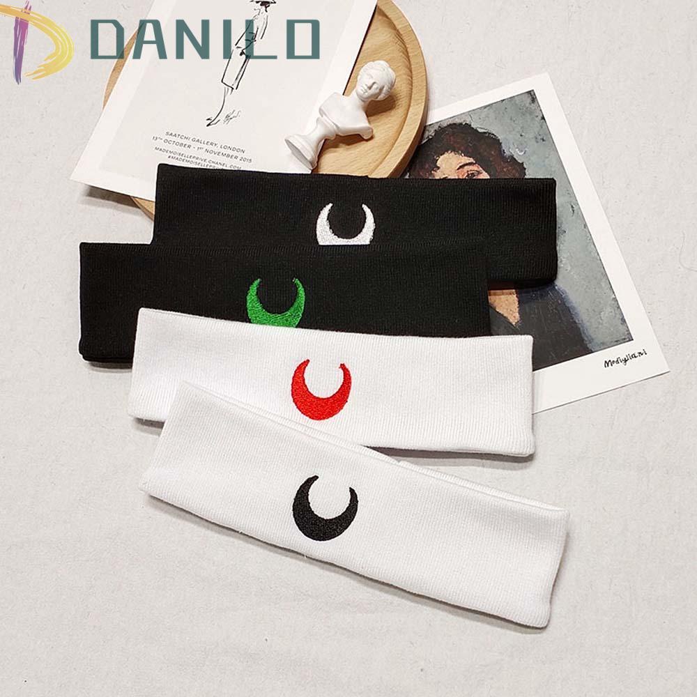 Danilo Băng Đô Cài Tóc Thấm Hút Mồ Hôi Hình Mặt Trăng Dành Cho Nữ