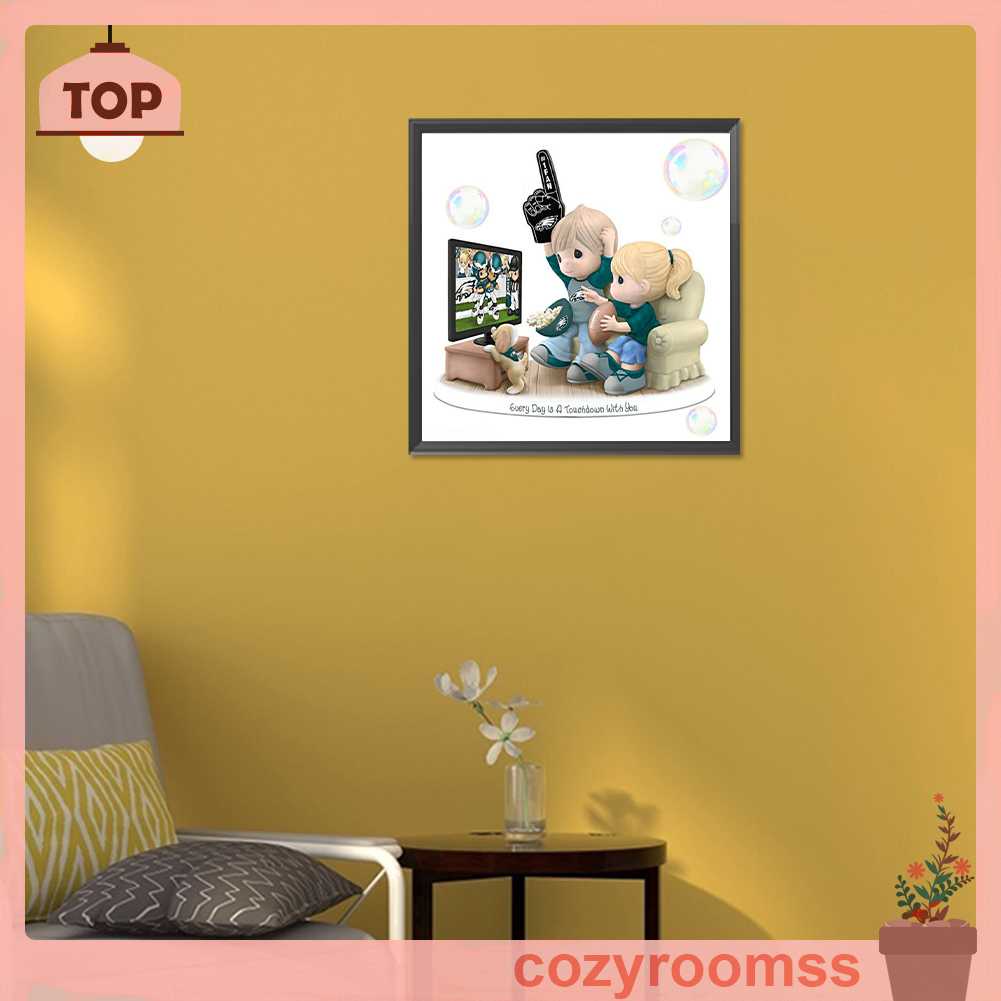 Bộ Tranh Đính Đá 5D Họa Tiết Hoạt Hình Độc Đáo DIY Dùng Trang Trí Nhà Cửa