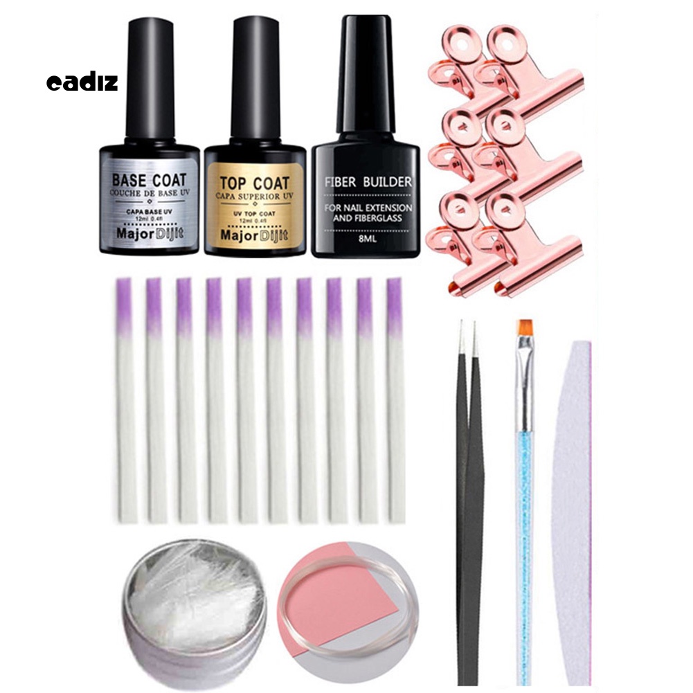 Bộ Bút Kẹp Nhíp Và Keo Sợi Thủy Tinh Phủ Móng Tay