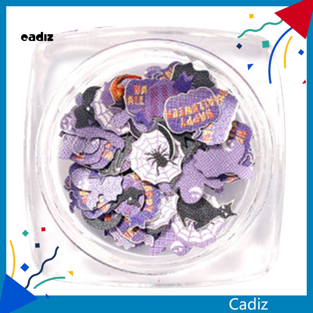 Set 2 Hộp Phụ Kiện Trang Trí Móng Nghệ Thuật Chủ Đề Halloween