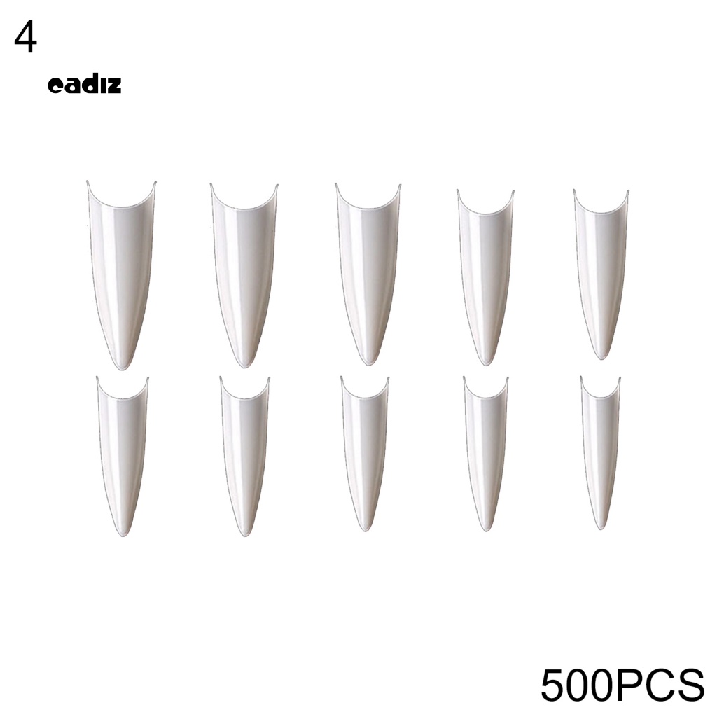 Bộ 500 Miếng Dán Nối Dài Móng Tay Che Phủ Toàn Diện DIY