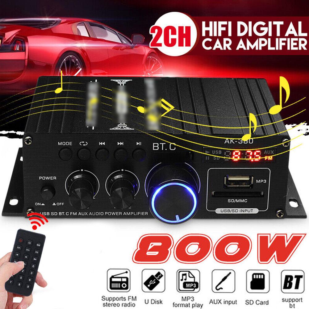 Bộ Khuếch Đại Âm Thanh HiFi AK380 400W 5.0 + 400W C7H8 Chuyên Dụng Cho Xe Hơi