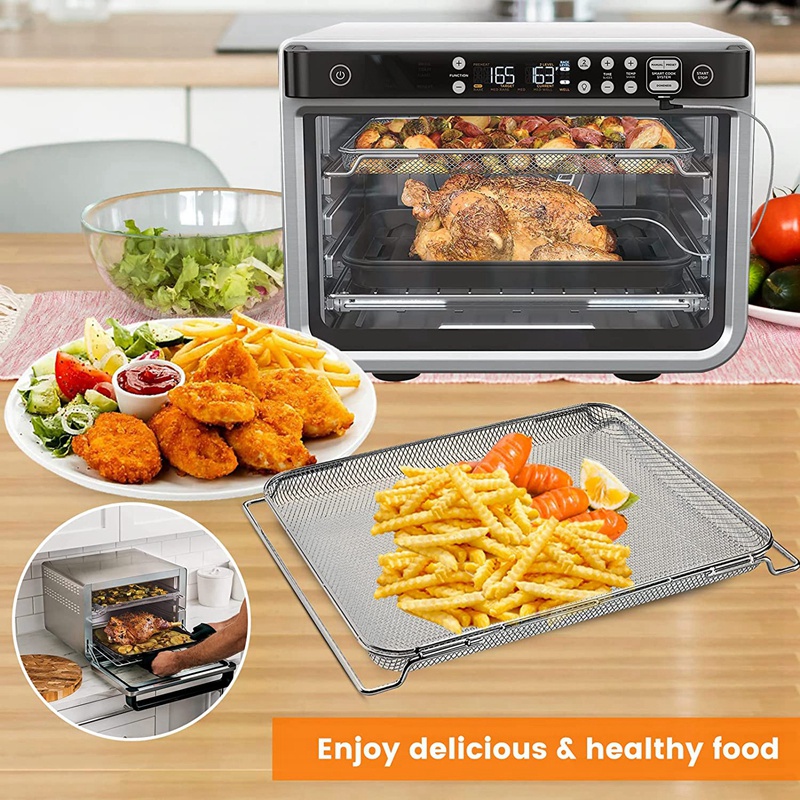 Rổ Chiên Không Khí Thay Thế Bằng Thép Không Gỉ Cho Lò Vi Sóng Ninja Foodi DT251 DT201