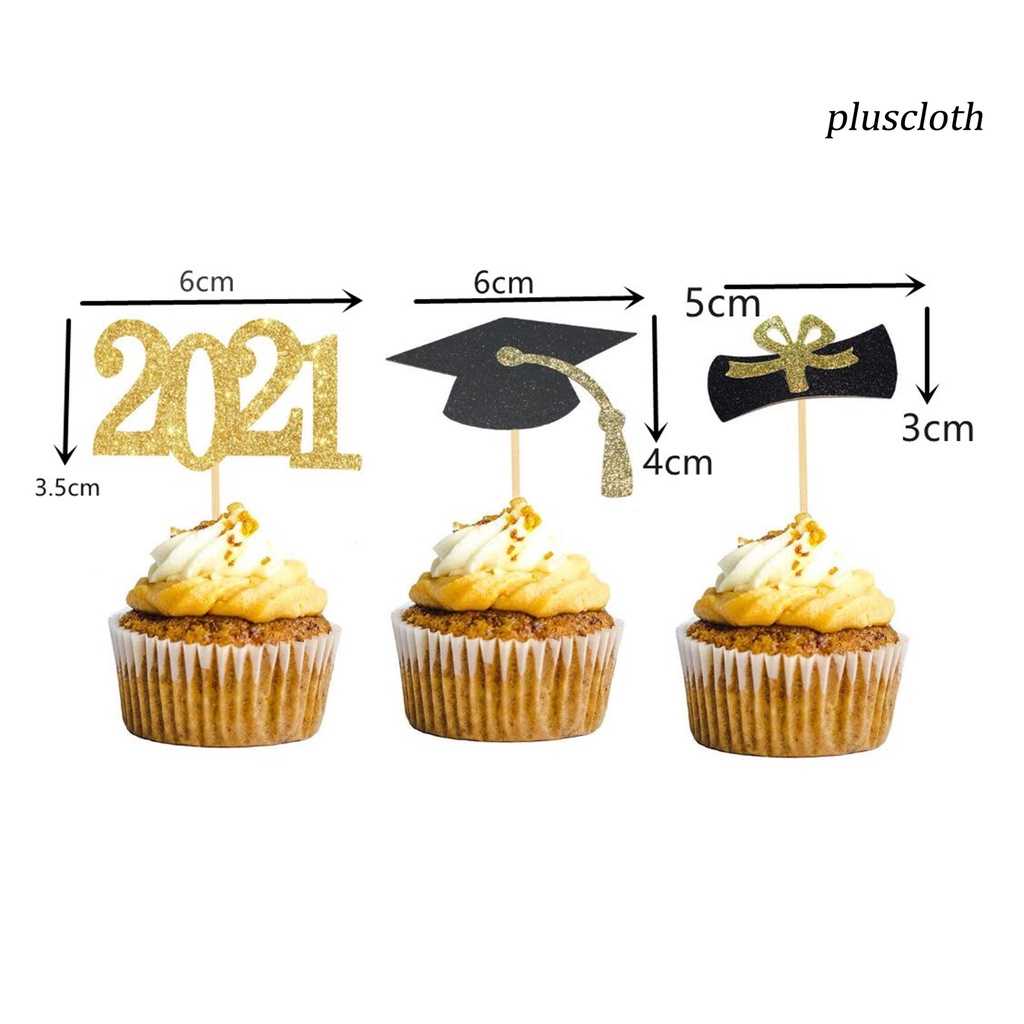 Bộ 24 Que Cắm Trang Trí Bánh Kem Bằng Giấy Thân Thiện Với Môi Trường