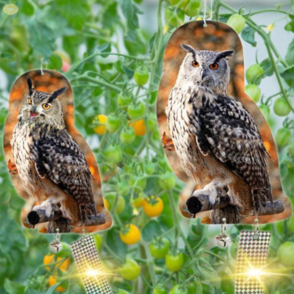 【VARSTR】Bird Owl Decor Granary Hanging Outdoors Lawn Simulation Bird Repelling Owl