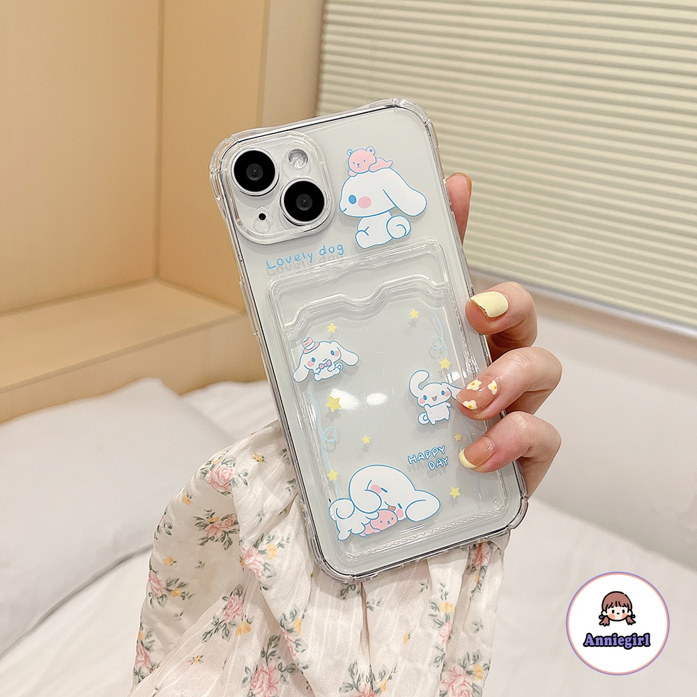 Ốp Điện Thoại TPU Mềm Dạng Ví Hình Cinnamoroll Dễ Thương Cho IPhone 11 14 Pro Max 13 Pro Max 12 X XS XR XS Max 7 8 Plus