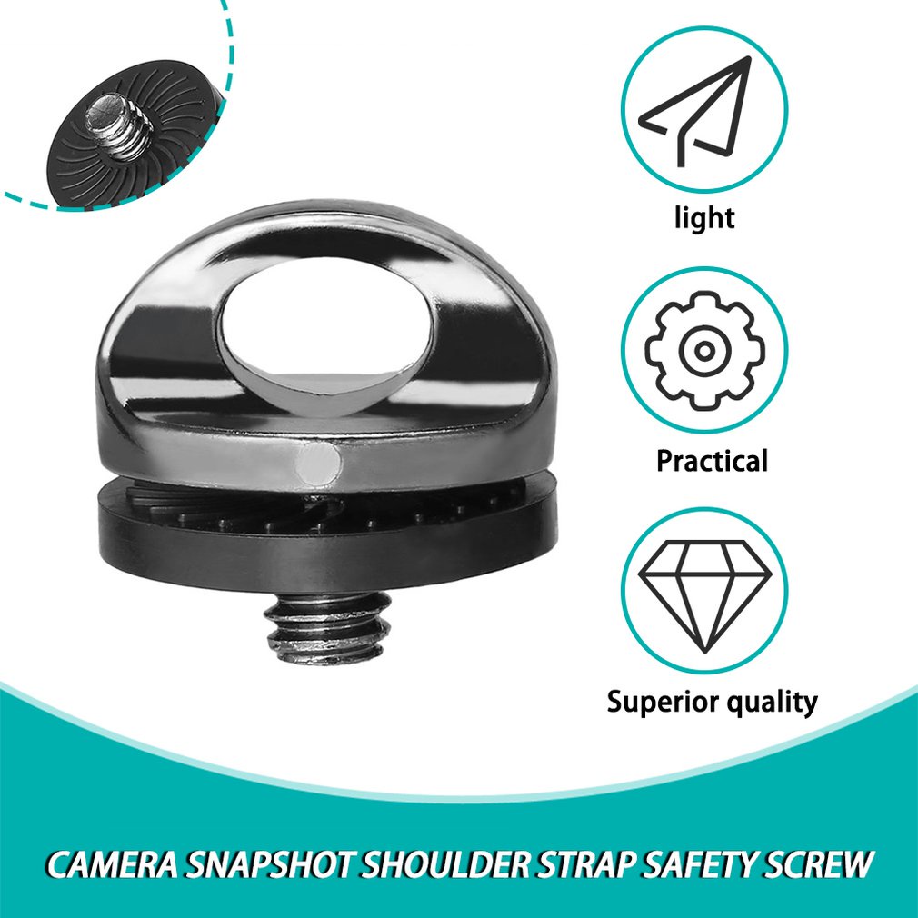 Professional 1/4 Inch Standard Screw Camera Strap Tripod Quick Release Plate Mount Suitable For Dslr Slr Silver &amp; Black [Q/15]