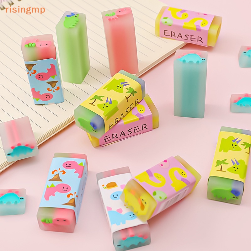 Set 2 Gôm Tẩy Hình Khủng Long Hoạt Hình Cho Học Sinh