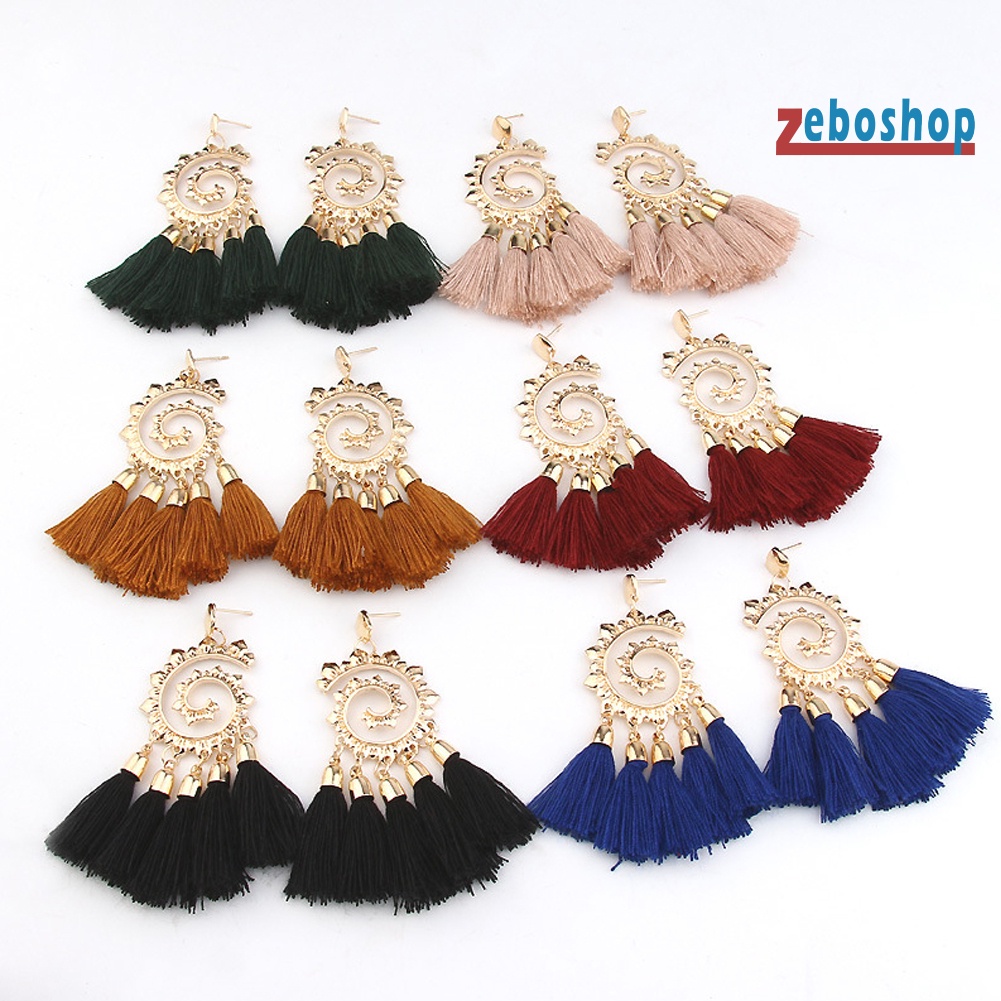 Bông Tai Dạng Xoắn Phong Cách Bohemian Thời Trang Cho Nữ