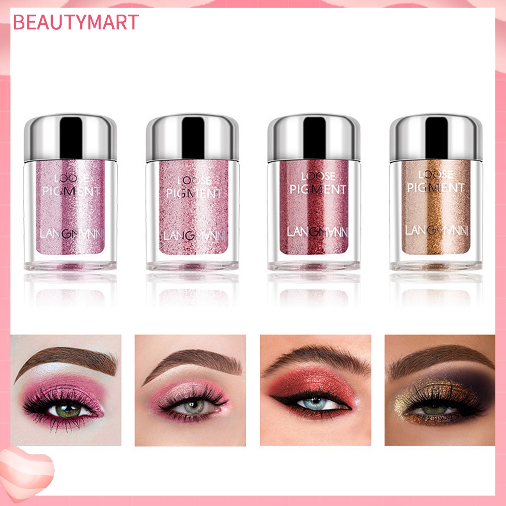 Phấn Mắt Langmanni 6g 18 Màu Tùy Chọn Trang Điểm Lấp Lánh