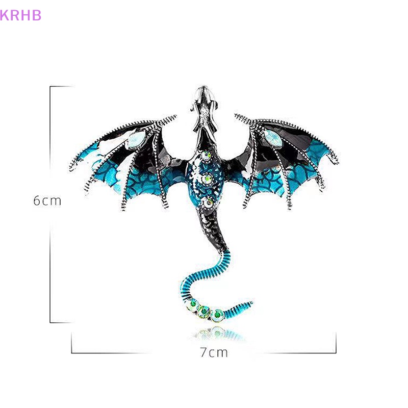 Ghim Cài Áo Hình Rồng Bay Đính Đá Thời Trang Mới