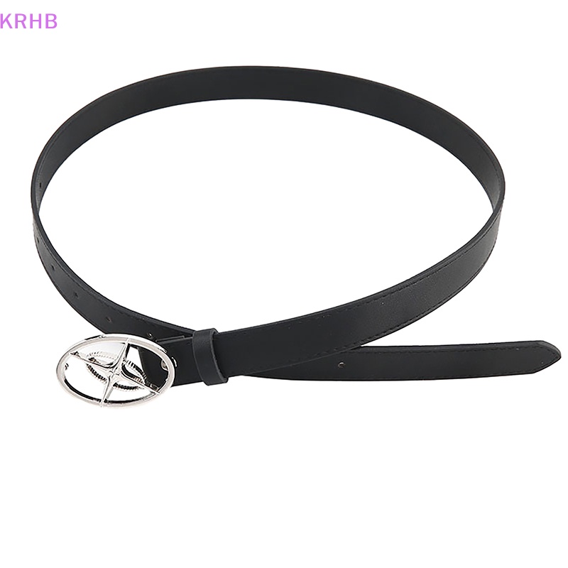 Thắt Lưng Da Khóa Kim Loại Hình Ngôi Sao Phong Cách Gothic Thời Trang Cho Nam Và Nữ Mới